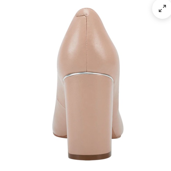 Marc Fisher Nude Block Heel Pumps Size 6.5 - Picture 3 of 15
